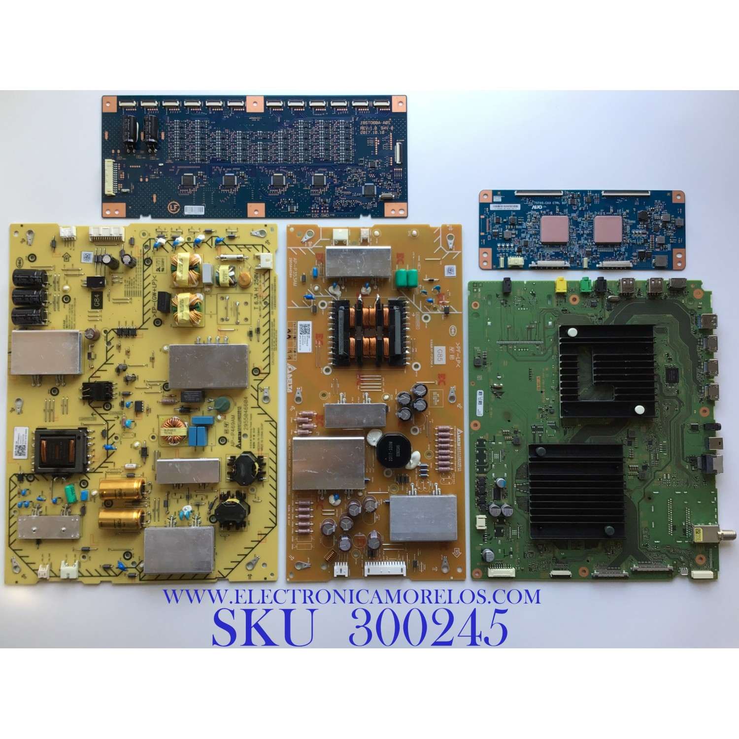 KIT DE TARJETAS PARA TV SONY / MAIN A2197239A 974 / 1-983-249-31 / 1-983-249-21 / FUENTE 1-474-711-11 / 147471111 / T-CON 5575T05C09 / 55.75T05.C09 / SUB FUENTE 147471311 / 147471312 / DRIVER 944211T / 18STO60A-A01 / 18ST060A-A01 / MODELO XBR-75X900F